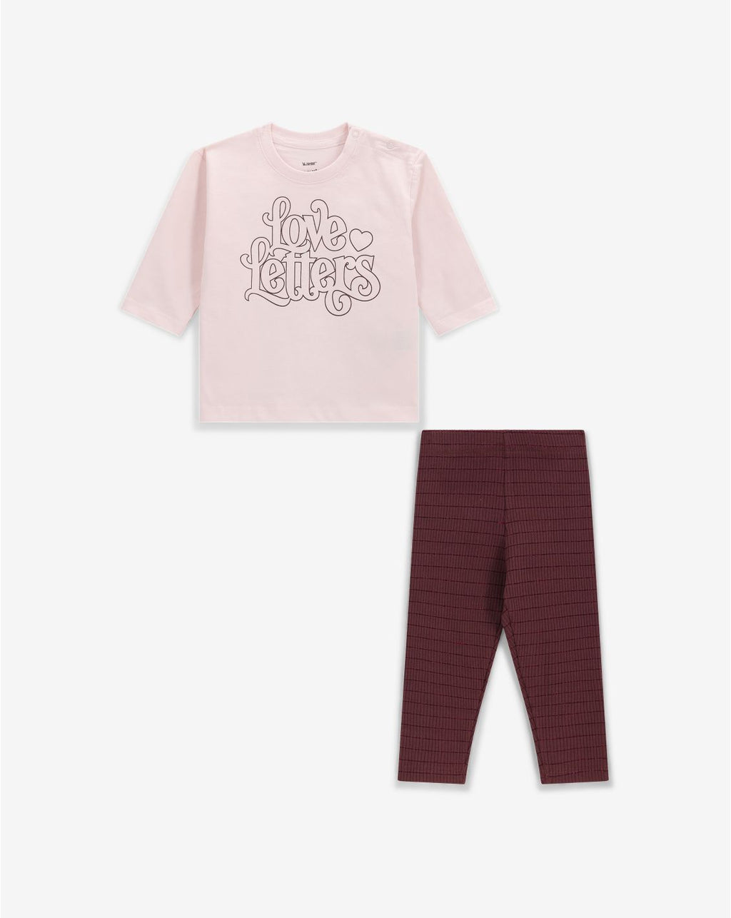 Minene Baby Girls’ Long-Sleeve Top Pants Set
