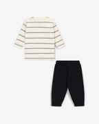 Minene Baby Boys’ Long-Sleeve T-Shirt and French Terry Pants Set