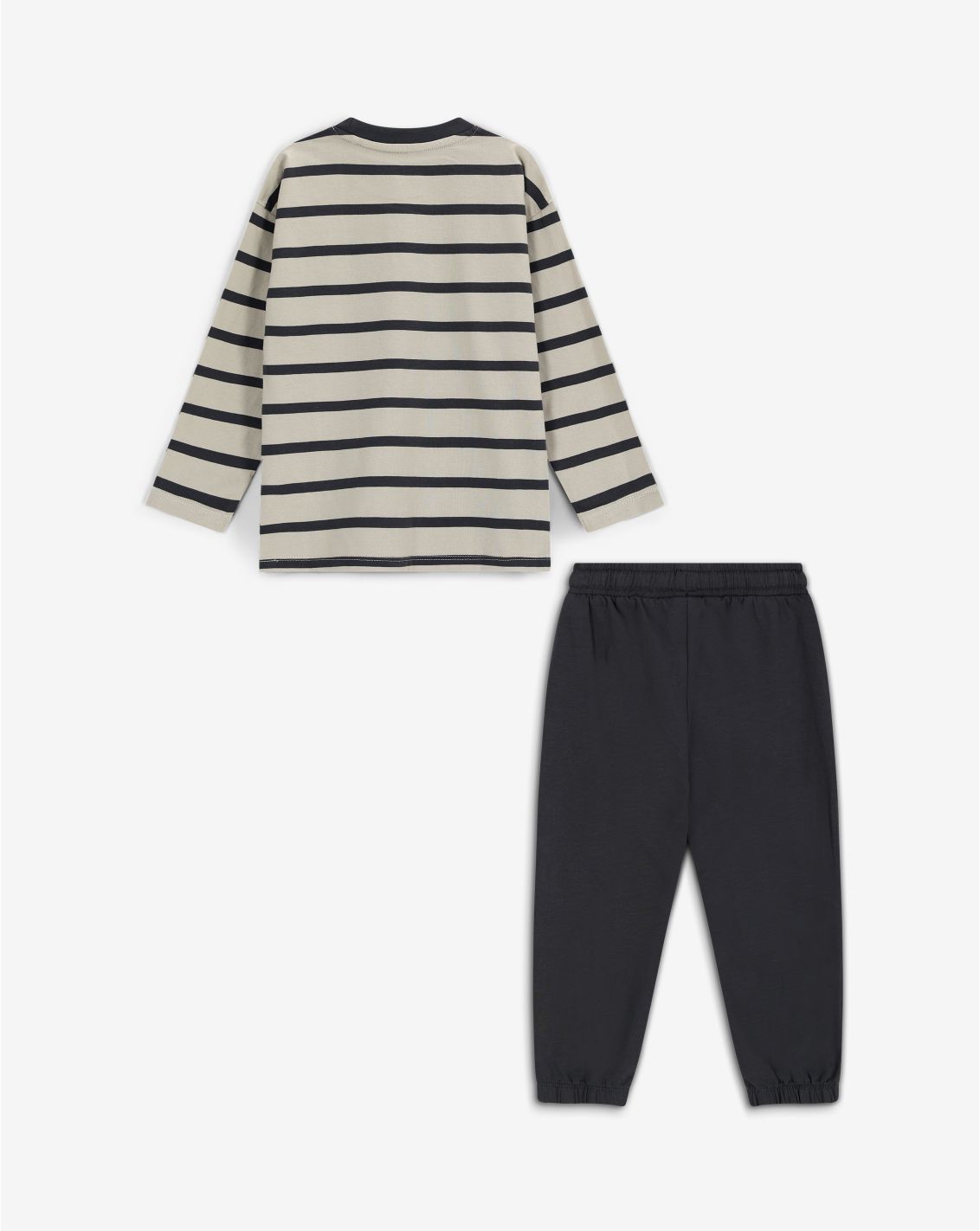 Minene Boys’ Long-Sleeve T-Shirt and French Terry Pants Set